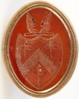 A late 19thC carnelian panel wax seal