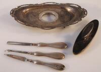 A quantity of Victorian and later silver