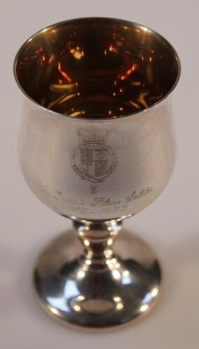 An Elizabeth II silver Jubilee goblet