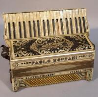 A mid 20thC Italian Paolo Soprani piano accordion