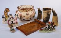 A quantity of 19thC and later china and collectables