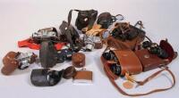 A quantity of cameras and accessories