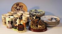 A quantity of Danbury Mint Mandie Haywood Jack Russell collectors plates