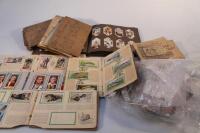 A quantity of various cigarette cards