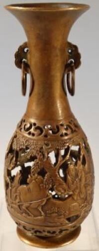 A Chinese bronze vase