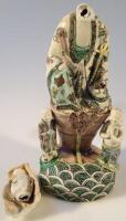 A late 18thC Chinese export figure of Quan Yin