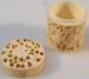 A Chinese ivory cotton reel case - 2