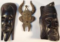 An African tribal metal face mask