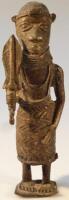 A West African tribal gilt metal figure