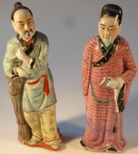 Two Chinese earthenware figures