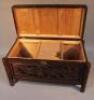 A Japanese hardwood and camphor lined bedding chest - 3