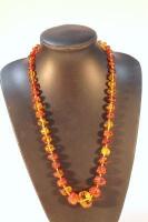 An amber necklace