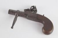 An 18thC flintlock pocket pistol