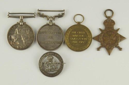 A WWI trio of medals