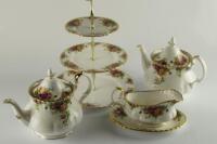 A Royal Albert Old Country Roses part tea set