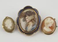 A 9ct gold shell cameo