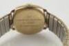 A mid 20thC 9ct gold cushion shaped Garrard gentleman's wristwatch - 2