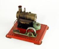 A Mamod SE1 stationary steam engine.