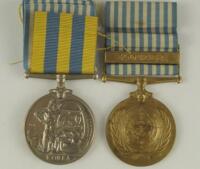 A pair of British Korean War medals