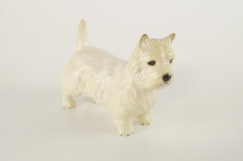 A Beswick white West Highland terrier.