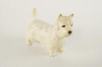 A Beswick white West Highland terrier.