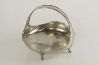 A mid 20thC pewter basket