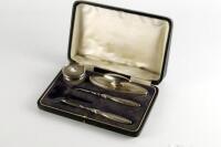 A George V part manicure set