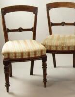 A pair of Georgian bedroom chairs