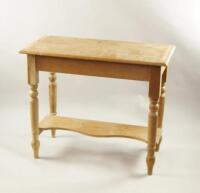 A pine side table