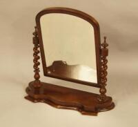 A Victorian style mahogany dressing table mirror