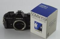 A Yashica FX-3 super SLR camera