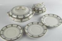 A floral part dinner service