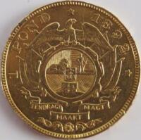 A South African Pond gold coin