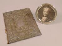 Two items of silver and plate