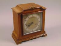 A German walnut mantel clock