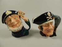 Two large Royal Doulton character jugs