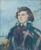 Lyall Ross (20thC). Portrait of a young woman