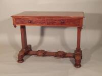 A Victorian mahogany side table