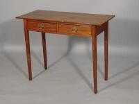 An early 19thC oak side table