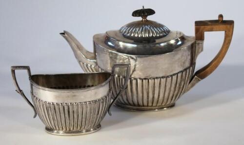 A Victorian silver teapot