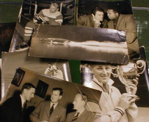 1950's press photographs including Campbell's water speed record