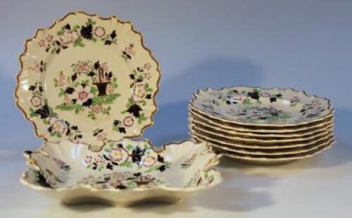 A late 19thC porcelain part service