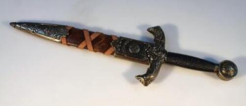 A replica dagger and scabbard