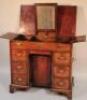 A George III mahogany campaign knee-hole dressing table - 2