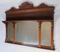 An Edwardian over mantel mirror