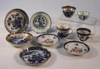 A quantity of 18thC and later blue and white export china