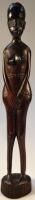 A carved West African hardwood figure