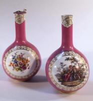 A pair of early 20thC Continental vases