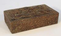 A Chinese bronze finish casket