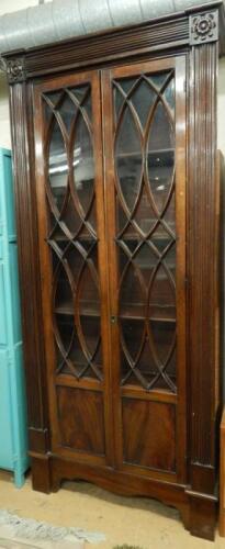 A mahogany bookcase